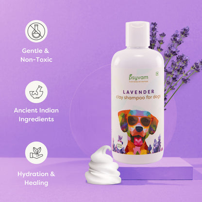 Image of Psyvam Clay Shampoo for Dogs Lavender Benefits