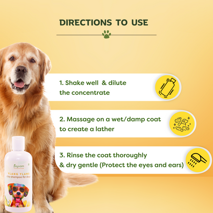 Image of Psyvam Clay Shampoo for Dogs Ylang Ylang Directions to Use