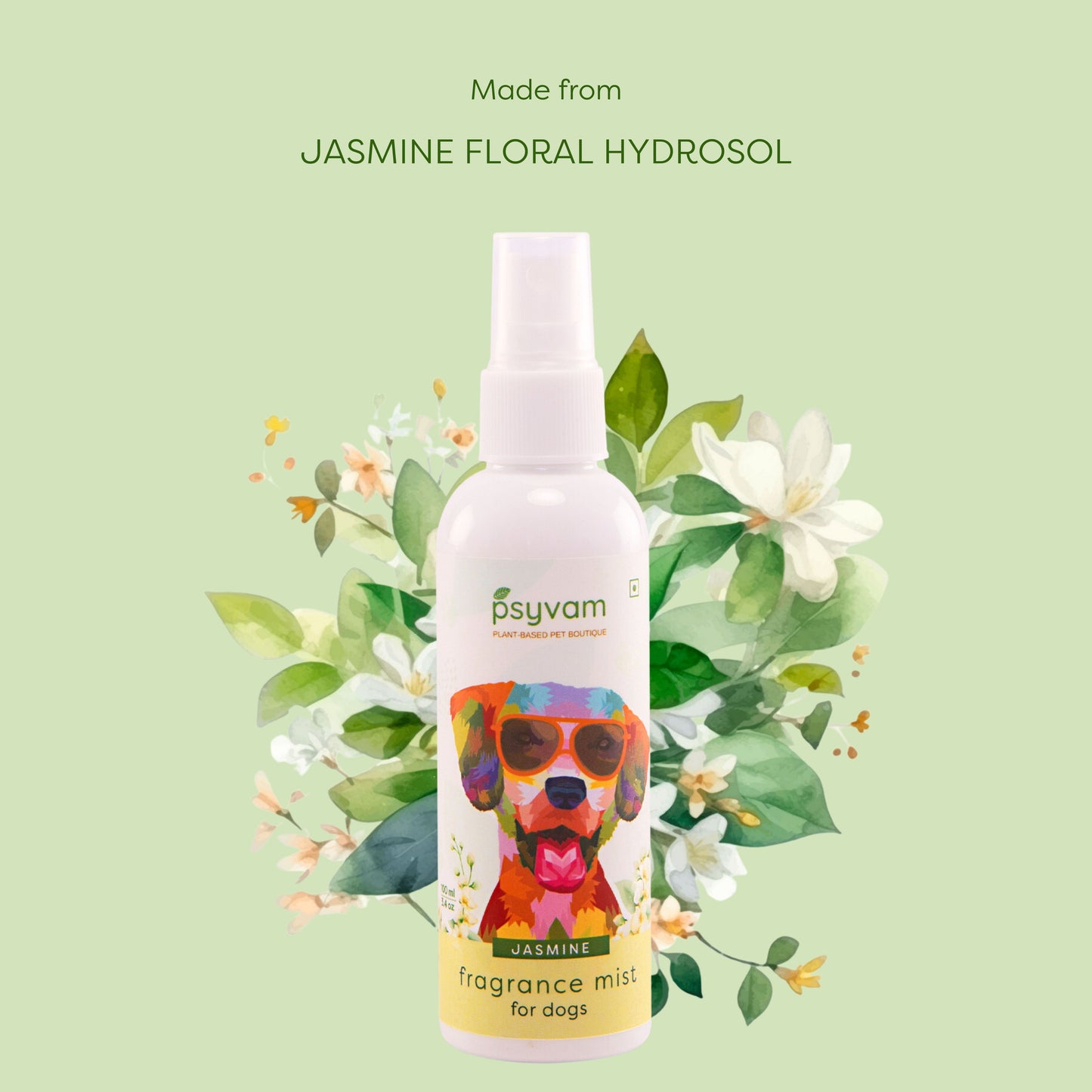 Image of Psyvam Fragrance Mist for Dogs Jasmine Ingredients