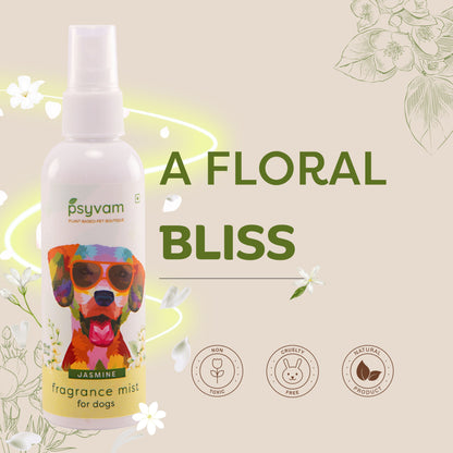 Image of Psyvam Fragrance Mist for Dogs Jasmine Tagline