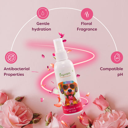 Image of Psyvam Fragrance Mist for Dogs Rose Benefits