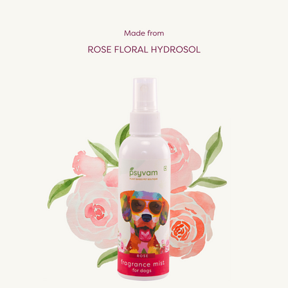 Image of Psyvam Fragrance Mist for Dogs Rose Tagline