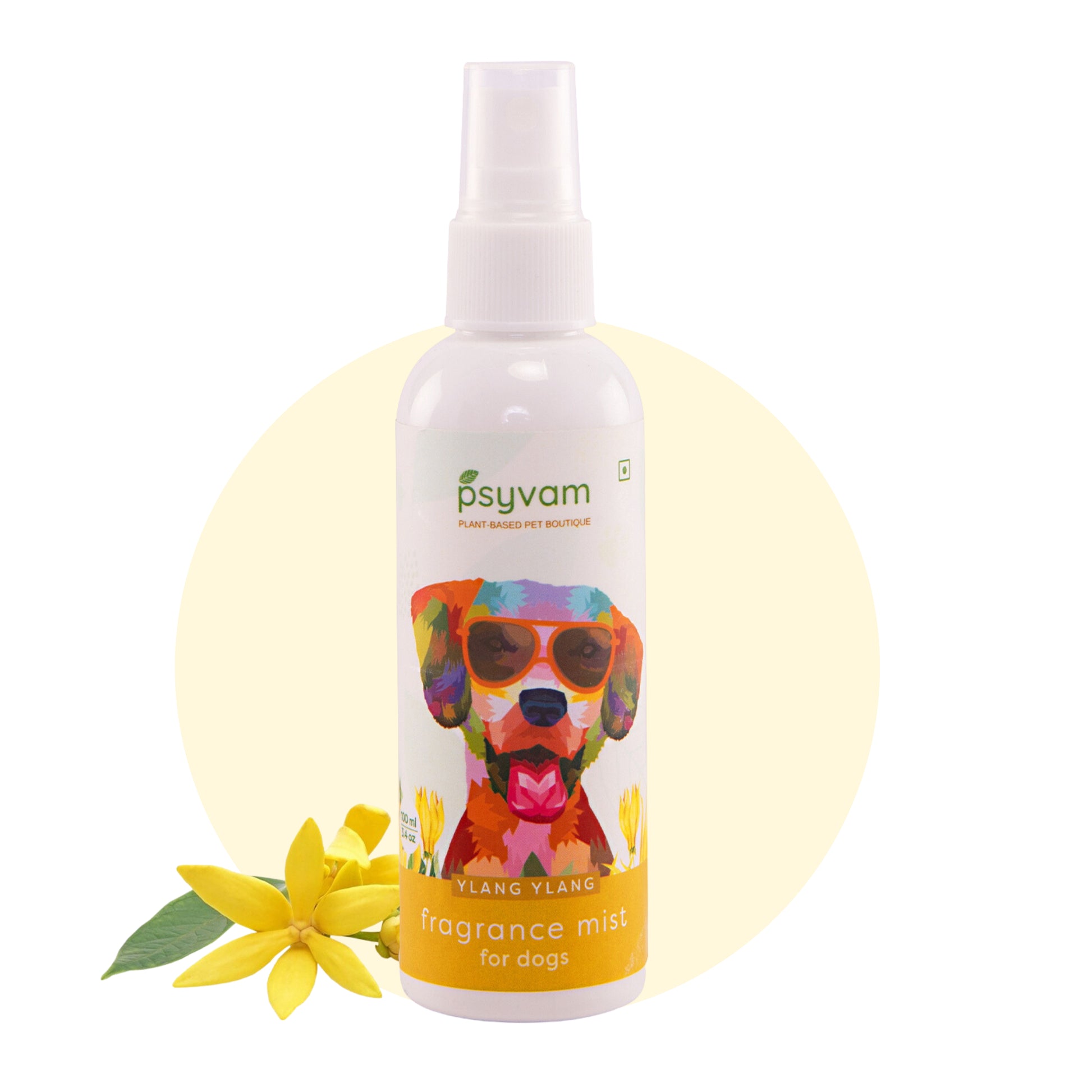 Image of Psyvam Fragrance Mist for Dogs Ylang Ylang Intro