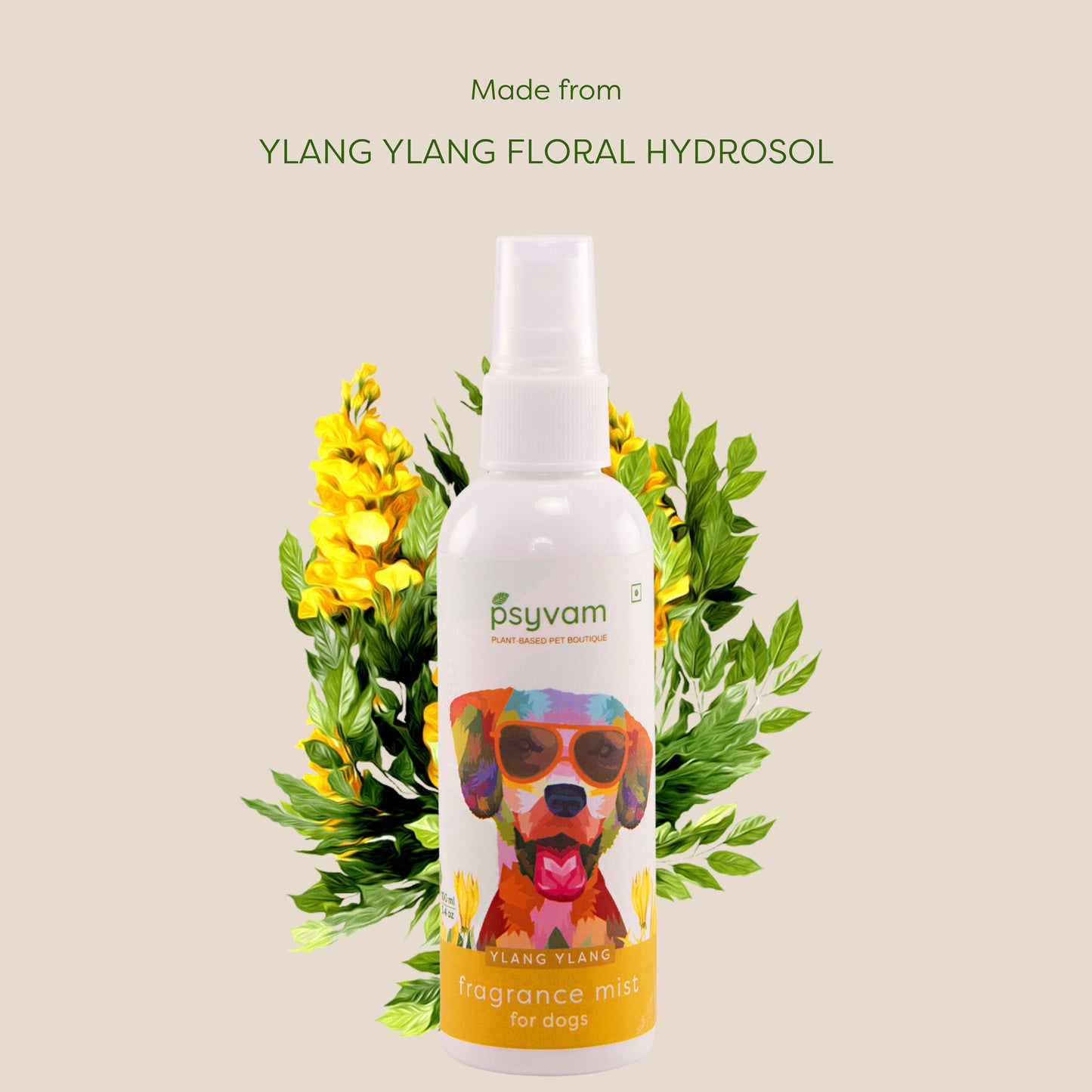 Image of Psyvam Fragrance Mist for Dogs Ylang Ylang Tagline