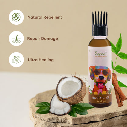 Image of Psyvam Massage Oil for Dogs Benefits