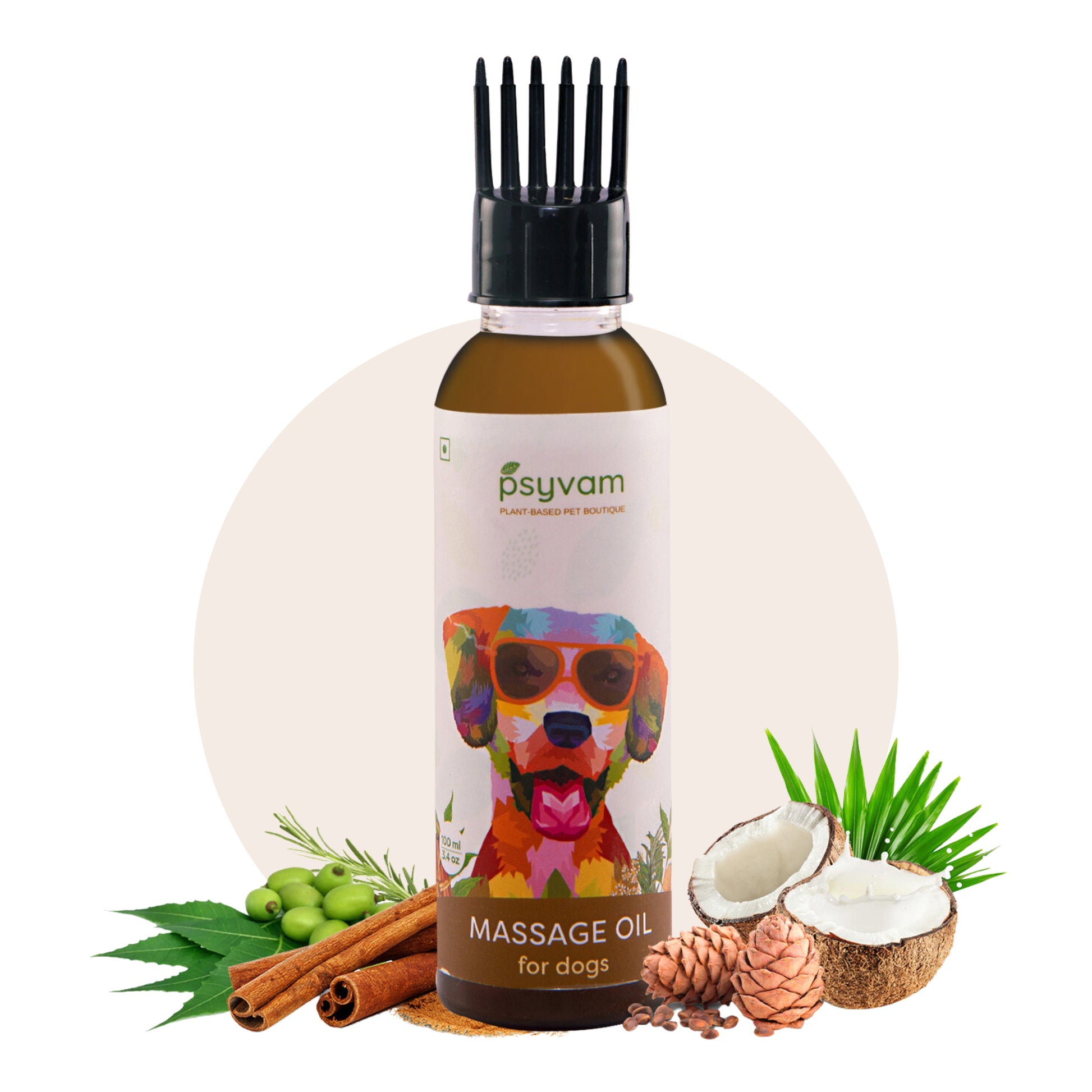 Image of Psyvam Massage Oil for Dogs Intro