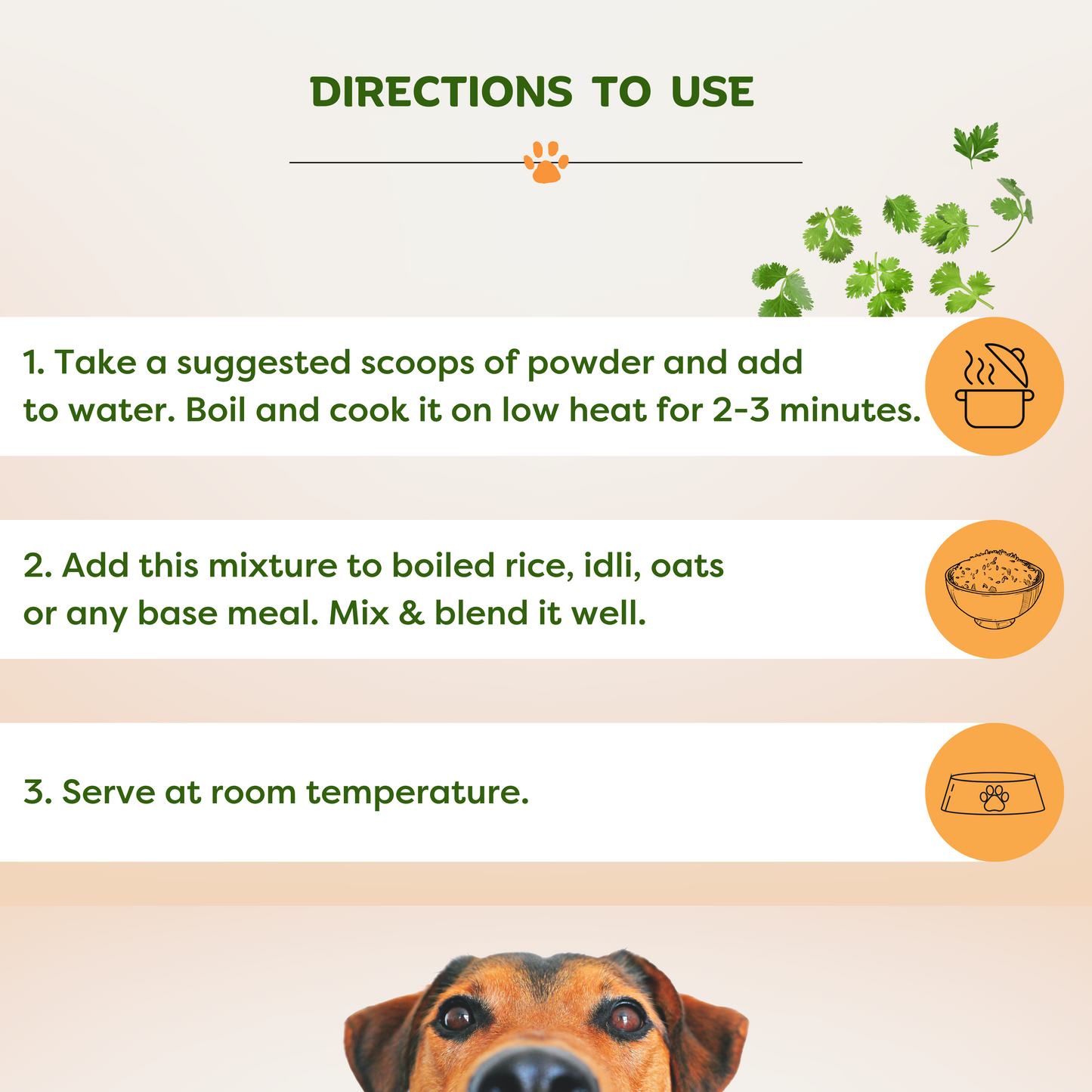 Image of Psyvam Natural Veggie Mix for Dogs Directions to Use