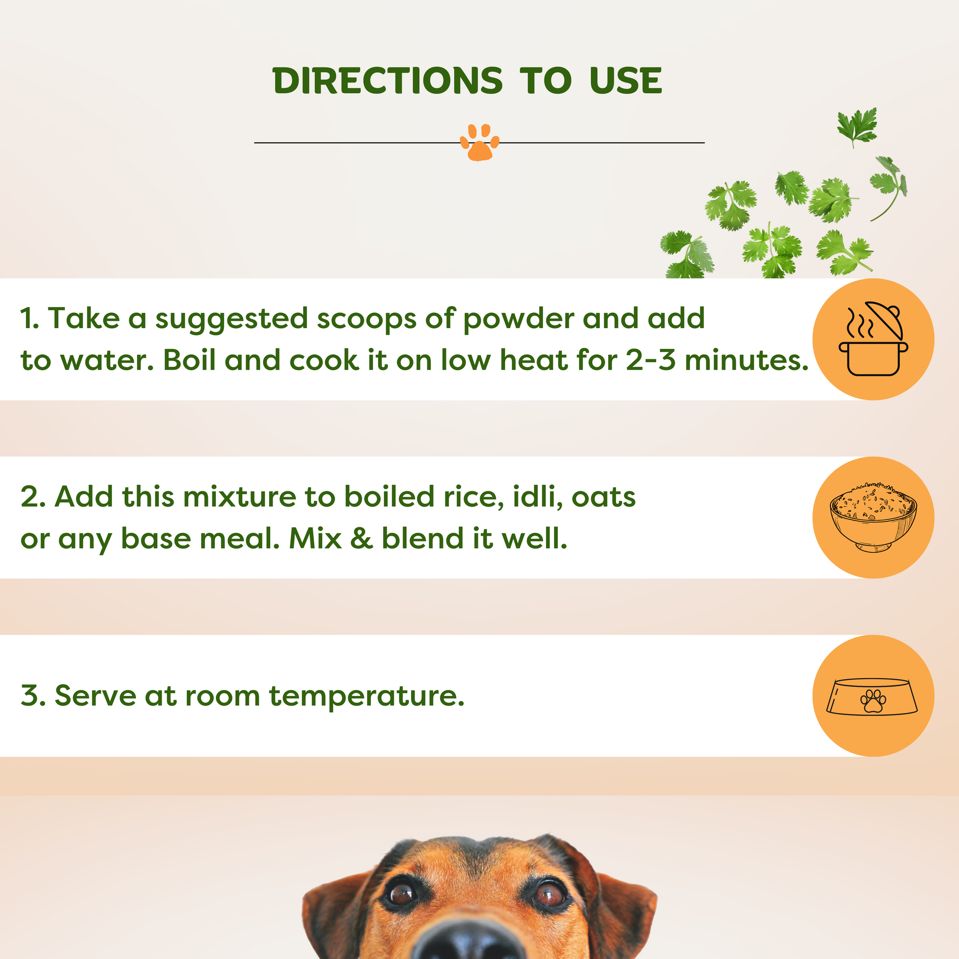 Image of Psyvam Natural Veggie Mix for Dogs Directions to Use