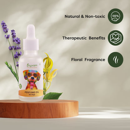 Image of Benefits of Psyvam Perfume Oil for Dogs Dropper